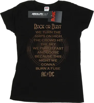 Produktbild von AC/DC - "Rock Or Bust" T-Shirt für Damen BI4389 (M) (Schwarz)