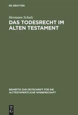 Produktbild von Das Todesrecht im Alten Testament