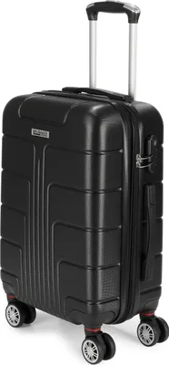 Image de BRUBAKER Valise rigide Miami - Valise de voyage extensible avec serrure à combinaison et 4 roulettes - 37 x 56 x 24,5 cm, M, noir