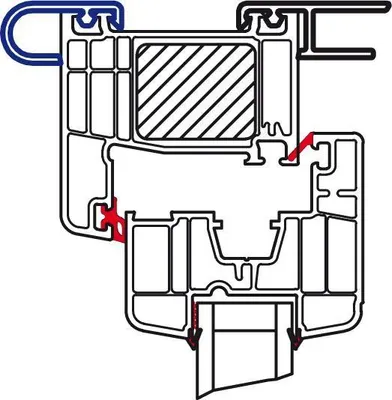 Produktbild von Meeth Rollladenablaufprofil weiß, 220 cm