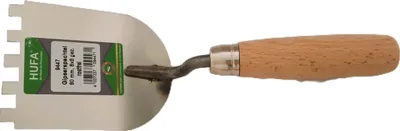 Produktbild von Hufa Gipserspachtel 80mm Edelstahl Holzgriff 8x8mm gezahnt