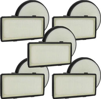 Produktbild von vhbw 5x Vorfilter, 5x Abluftfilter kompatibel mit Rowenta VO7647NA/410 Staubsauger