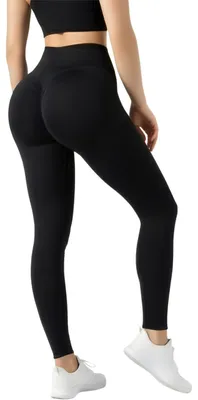 Produktbild von Formende Leggings mit Push-Up-Effekt – Hoher Bund – Raffungen/Gusher – Elastisches Mikrofaser-Material – Damen – Modellierende Silhouette – Formende Leggings