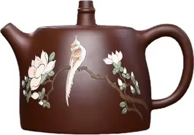 Obrázek produktu pro Elegantní čajník HU-37633 - Hnědá keramika KP37633