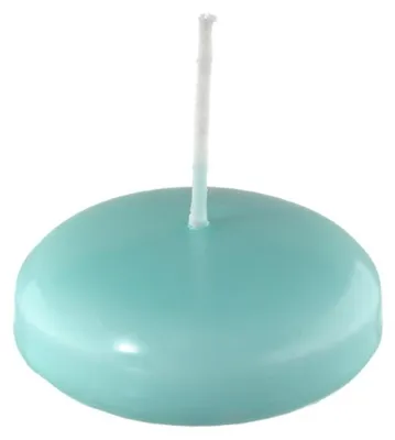 Produktbild von Schwimmkerzen Türkis 24 x Ø 60 mm, 20 Stück