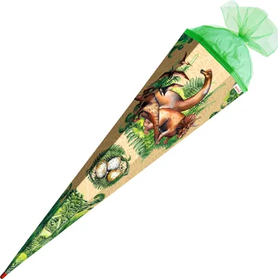 Produktbild von ROTH Schultüte "Veganosaurus", eckig, 85cm