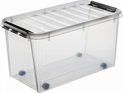 Produktbild von Smart Store Aufbewahrungsbox Classic 70 l mit Rollen 72 x 40 x 39 cm, transparent