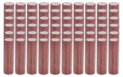 Imagen del producto de Batería de iones de litio, capacidad de 3000 mAh, potencia de descarga de 25 A, 60 unidades, 3,7 V