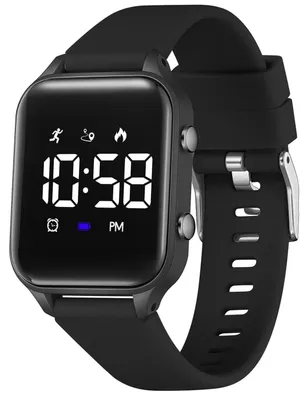 Produktbild von Digitale Uhr Kinder Wasserdicht Armbanduhr Mädchen Jungen Stoppuhr Schwarz
