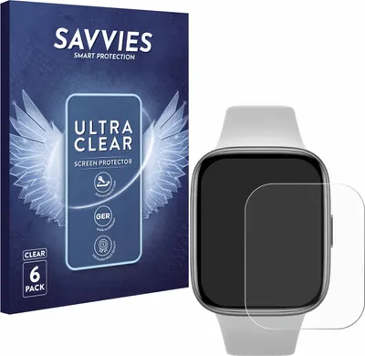 Produktbild von 6x Für Xiaomi Redmi Watch 3 Active Schutzfolie Savvies Displayschutz Display Schutz Folie Klar Transparent
