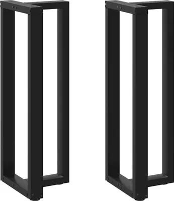 Obrázek produktu pro Nohy barového stolu ve tvaru T, 2 ks, černé, 50 x 35 x (110-111) cm, ocel