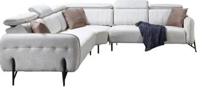Produktbild von Weißes Ecksofa  Polstercouch Designer Wohnzimmer Edle Möbel