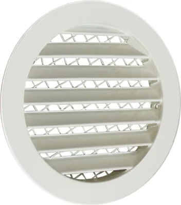 Produktbild von Lüftungsgitter LG - 125 AVL W Pulverbeschichtet Weiss DN 125 Zuluf Abluftgitter
