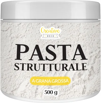 Immagine prodotto di Creative Deco Pasta Strutturale Liscia 500g Massa Bianca Modellabile per Progetti Artistici Pittura | Struttura Delicata per Creare Effetti 3D