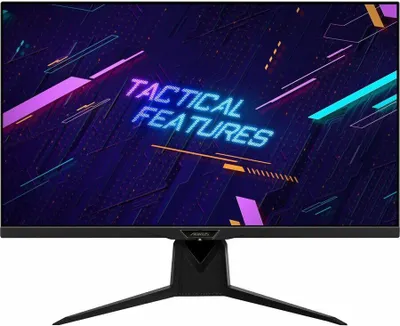 Produktbild von Gigabyte AORUS FI32U LED-Monitor, Flat, 80 cm (31,5"), 3.840 x 2.160 Pixel UHD, 1 ms, HDMI, DisplayPort, USB, schwarz