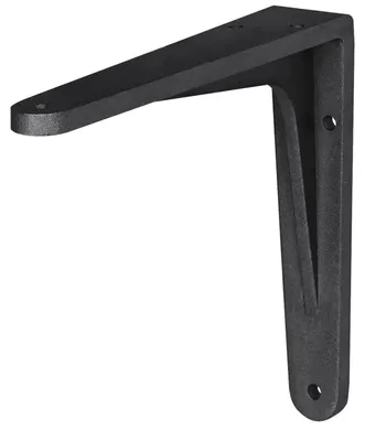 Produktbild von Regalbodentrager - Aluminium - schwarz - 14 x 11 cm - 100 kg