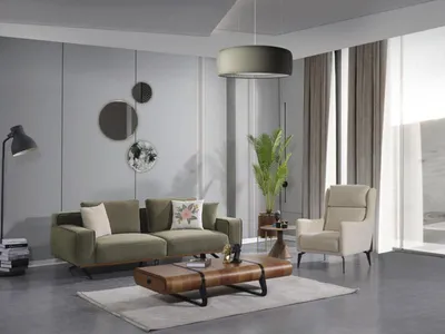 Produktbild von Loungegarnitur Wohnzimmergarnitur Wohnlandschaft Set Sofa Couch Möbel 3+1