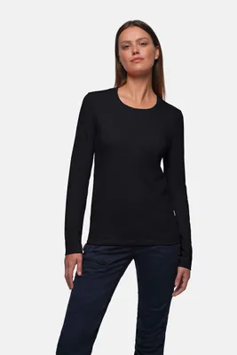 Produktbild von HAKRO MIKRALINAR® Longsleeve Damen 179 schwarz, XS