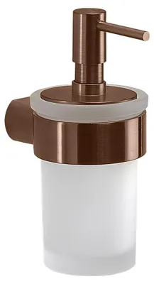 Productafbeelding van PIRENEI zeepdispenser, opaalglas, mat koper