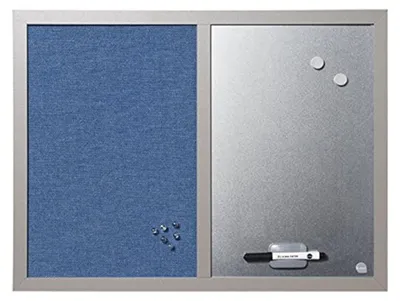 Produktbild von Bi-Office MX04429608 - Blue Bells Kombitafel, MDF Rahmen Textiloberfläche, 22 mm