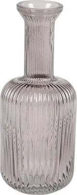 Produktbild von Rasteli Vase Flaschenförmiges Glas Grau D 8,5 cm H 20,5 cm