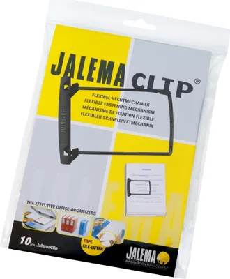 Zdjęcie produktu dla Jalema 5710246 Klips - Klips do segregatorów, 10 sztuk, czarny