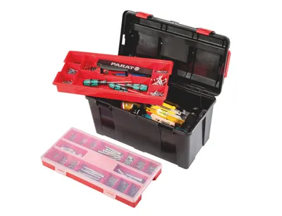 Obrázok produktu pre Parat 5812000391, Box na náradie, Polypropylene, Čierna, Červená, 21 L, 480 mm, 255 mm