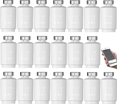 Produktbild von ZigBee3.0 20X Smart Heizkörperthermostat Thermostatventil Smarter Thermostat Temperaturregler Woechentlich programmierbare APP-Steuerung Sprachsteuerung