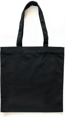Produktbild von Baumwolle Einkaufstaschen 37,5 x 42 cm - Schwarz