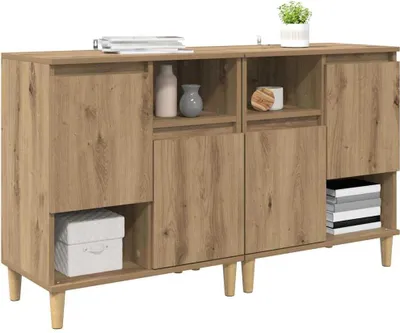 Obrázek produktu pro vidaXL Příborníky 2 ks Artisan-dub 60 x 35 x 70 cm materiál na bázi dřeva