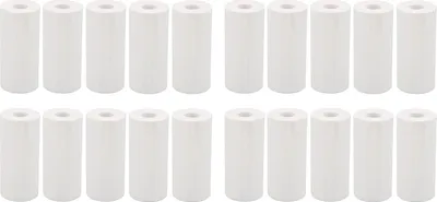 Image de 20 Rouleaux Thermaldrucker Papier Professional 57x25 mm weißer Mini -Druck für Zubehör