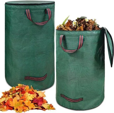 Produktbild von Famanu Gartenabfalltasche 272 Liter - mit Deckel, robust und faltbar