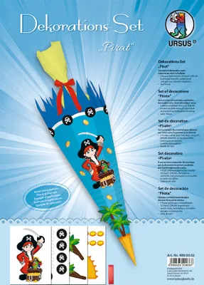 Produktbild von URSUS Deko Set Schultüte Easy Line : Pirat Motiv: Pirat