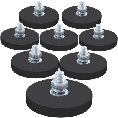 Neodymium-Magnete mit Gewinde, 43 mm, 15 kg, 8 Stück