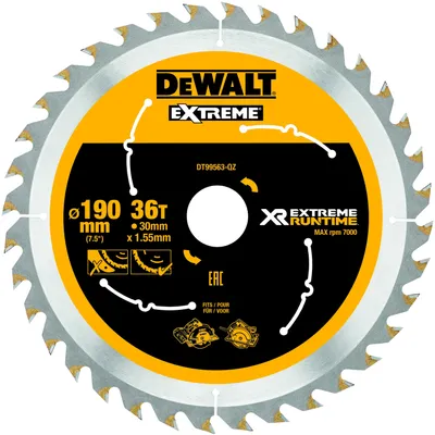 Produktbild von DEWALT Kreissägeblatt XR Extreme Runtime 30 mm 190 mm