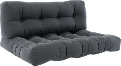 Produktbild von Vicco Palettenkissen Set Flocken, 120 x 80 cm 2 Teile, Anthrazit