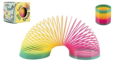 Immagine prodotto di Spirale/molla arcobaleno in plastica diametro 6,5 cm