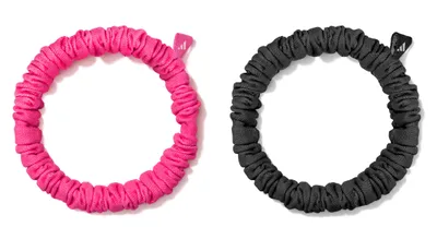 Produktbild von Adidas Hair Scrunchies (Thin) - Black & Lucid Pink