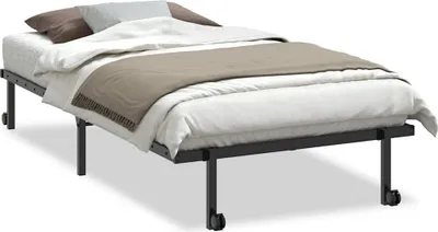 Obrázek produktu pro vidaXL Rám postele bez matrace Skládací černý 100x190 cm ocelový