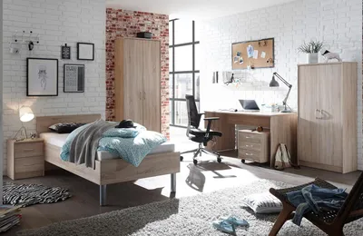 Produktbild von Jugendzimmer Kinderzimmermöbel Schlafzimmer Kinderzimmer "Olli I" (6-teilig)