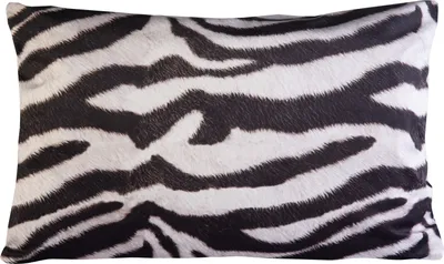 Produktbild von Kissenhülle - Weiß - Schwarz - Polyester - 40 x 60 cm - mit Reißverschluss