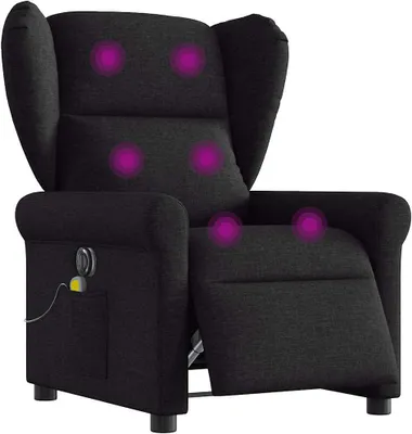 Produktbild von Hochwertig Massagesessel Elektrisch Schwarz Stoff 3303366
