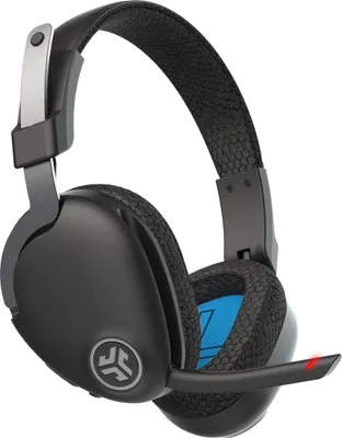 A black JLAB Audio JBuds Work Wireless Headphones is shown against a white background.