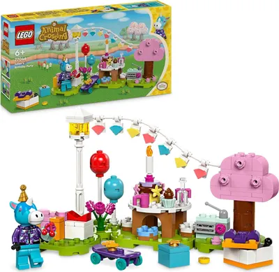 Zdjęcie produktu dla LEGO Animal Crossing Koń Julian i jego przyjęcie urodzinowe, Zabawka Konstrukcyjna dla 6-latka, Chłopca i Dziewczynki, z Minifigurką, dla Fanów Znanej Gry Wideo, Pomysł na Prezent dla Dzieci, 77046