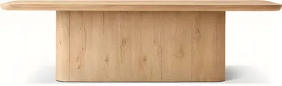 Produktbild von Säulen Couchtisch Holztisch Tische Sofa Beistelltisch 140x71