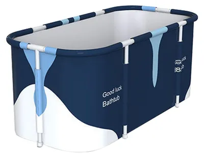 Produktbild von Badewanne – Tragbar – Faltbar – Freistehend – Familien-Spa – Duschkabine – Abmessungen: 140 x 60 x 55 cm – Faltbarer Spa