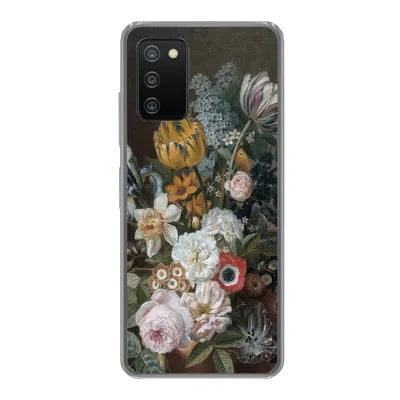 Produktbild von MuchoWow® Handyhülle Schutzhülle Hülle für Samsung Galaxy A03s Stilleben mit Blumen - Gemälde von Eelke Jelles Eelkema Silikon Softcase Handy Hülle - Schutz