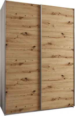 Produktbild von MEBLE KRYSPOL LUX 1 Kleiderschrank - 245,5x180x64cm - Weiß, Artisan, Silber