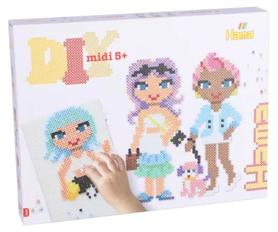 Image de Hama Midi Strijkkralenset Gift Box - Fashion Girls, 4000st.