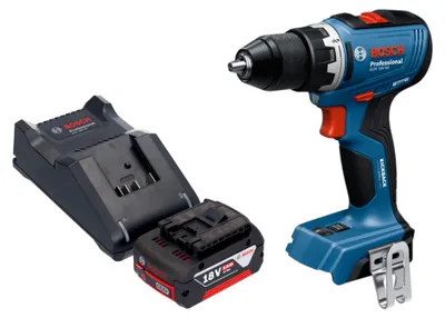 Image de Bosch GSR 18V-65 Professional Perceuse-visseuse sans fil 18 V 63 Nm Brushless + 1x batterie 5,0 Ah + chargeur